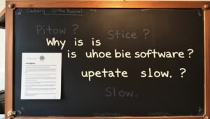 why is uhoebeans software update so slow